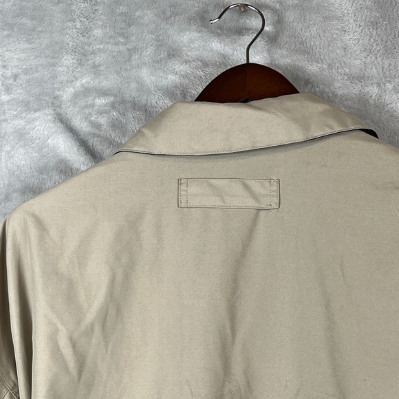 Catalina Mens XL Tan Lightweight Jacket Windbreaker Zip Casual Outdoor Layer - Picture 6 of 9